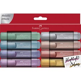 Faber-Castell 154689 - Highlighter TL 46 Metallic Pack of 8