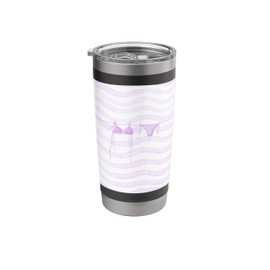 Preppy Bikini in Mauve - Summer Seaside Aesthetic Stainless Steel Insulated Tumbler