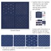 FREEBLOSS 4 Set Sashiko Coasters DIY Kit with Instructions Pre-