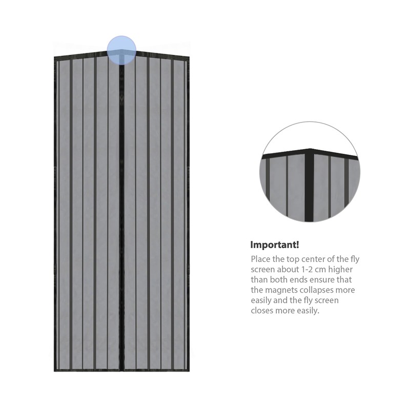 Sekey Magnet Fly Screen Door Curtain for Wood, Iron, Aluminium