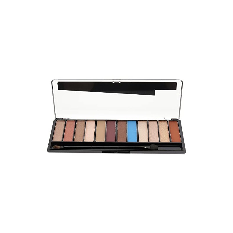 Rimmel London Magnif'Eyes Eyeshadow Palette, 12 Shades, Blendable Formula, Versatile,