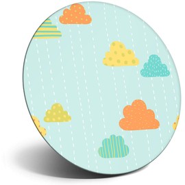Destination Vinyl ltd Magnet for Refrigerator, Fridge - Cute Cloud Mobile Clouds Print for Office, Cabinet and Whiteboard, Magnetic Stickers, 12416