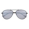 O'Neill Men's Polarised Sunglasses - Matte Black/Solid Smoke with Silver