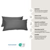 Schiesser Ella Cushion Cover Set, 2-Piece Set, Plain, Satin, 100%
