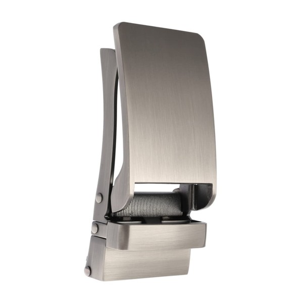 KONTONTY 2pcs Men's Alloy Automatic Buckle Ratchet Belt Buckles for