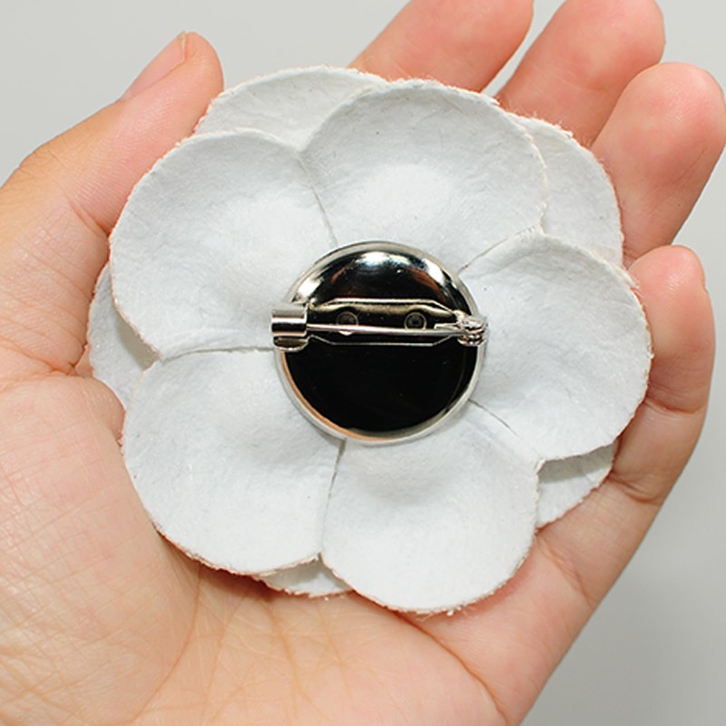 Fabric Camellia Brooch Exquisite Elegant Silk Camellia Brooch Pin Corsage