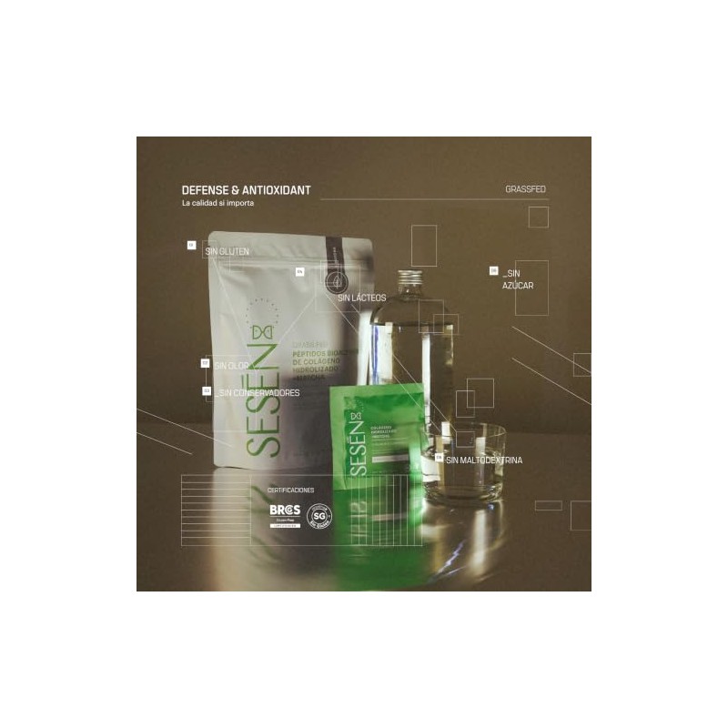 Ses Colágeno Matcha Grass Fed 500g Péptidos Bioactivos Japonés Kaori
