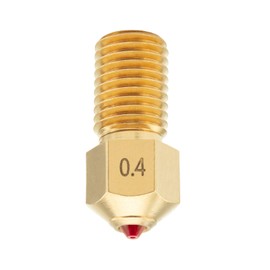 DUROZZLE Ruby Nozzle 0.4mm for Ultimaker 3 / Ultimaker 5s 3D Printer, Hardened and Abrasion Resistant for Precise Additive Manufacturing