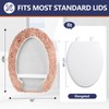 Baahrnom Microfiber Elongated Toilet Seat Cover 19.5"x 15" Machine Washable