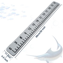 Foam Fish Ruler Fish Size Measuring Tape Measuring Board Tool Adhesive Accessory Marinetool for Boats Sailboats Yachts Kayaks(36 Inch)