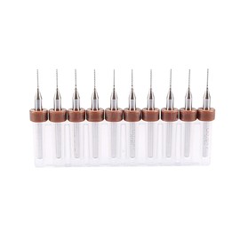 sourcing map PCB Drill Bits 0.5mm Tungsten Carbide Rotary Tool Jewelry CNC Engraving Print Circuit Board Micro Drill Bits 1/8 Inch Shank 1 Set (10 Pcs)