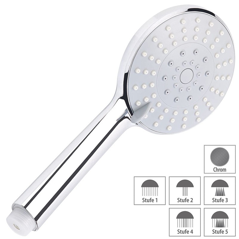 BadeStern Hand Shower: Multifunctional XL Shower Head with Rainshower Function,