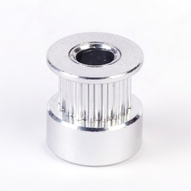 Maso Timing Belt Pulleys GT2 Height 14mm 20 Teeth Bore 6.35mm Aluminum Flange Synchronous Wheel for 3D Printer 6mm Width Timing Belt (Pack of 1)