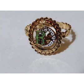 RING Daughters of REBEKAH 18KT gold ELECTRO PLATE Women 7 Odd Fellow