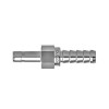 SSP 3/8 Tube Stub x 3/8 Hose Barb 316ss Hose Barb Adapter Fitting SSP ISSD6HBA6