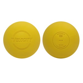 Velocity Lacrosse Certified Game Balls - 60 Packs - Certified for Youth, Club, CLA, and College Game Play, Yellow