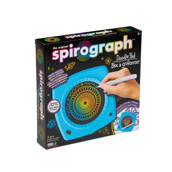 Spirograph — Doodle Pad — Create Endless Digital Art — No Mess Travel Art Kit — for Ages 5+
