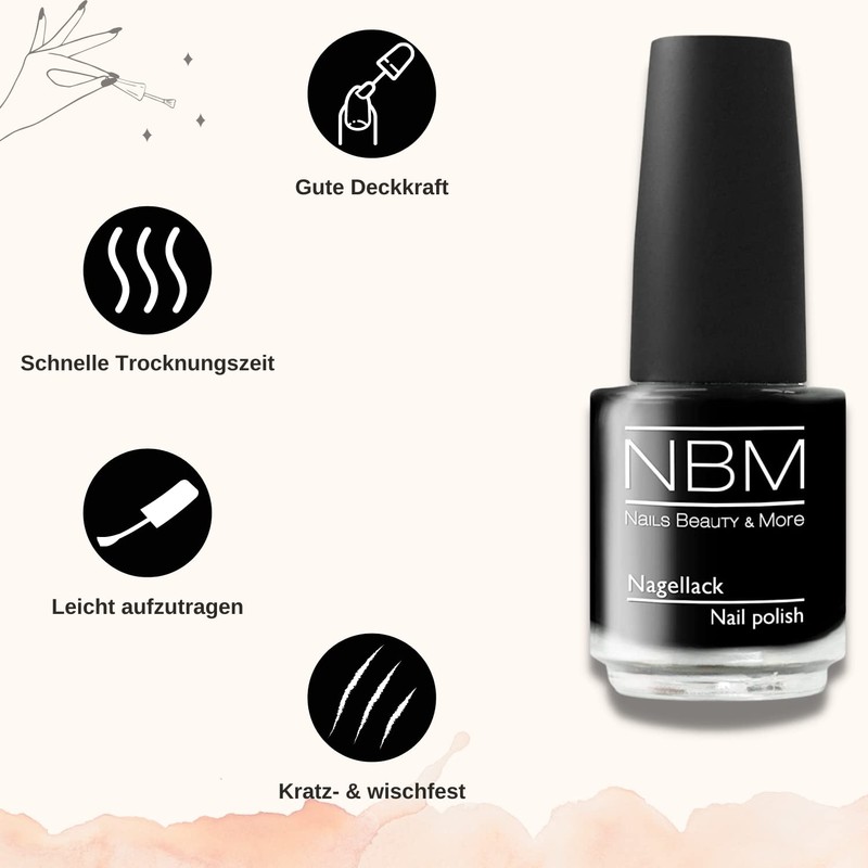 NBM Nail Polish No. 37 14 ml Black