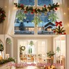 Decoración de muérdago – Decoración navideña de muérdago, lazo a