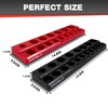 EACELIY 2Pcs 1/2" Magnetic Socket Organizer Set,SAE & Metric Socket