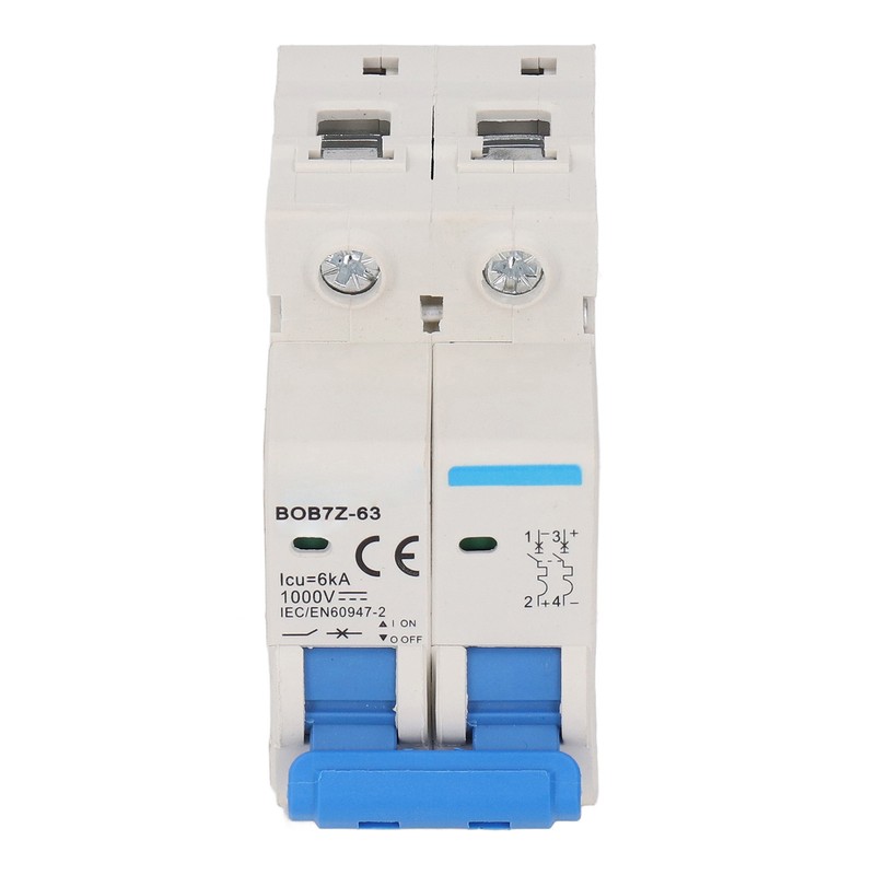 DC1000V Miniature Circuit Breaker 2P Air Switch 6KA Photovoltaic Overload