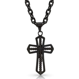 Montana Silversmiths Women's Through The Darkest Night Cross Silver One Size