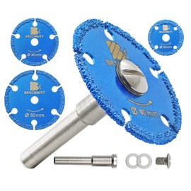 BRSCHNITT Mini Diamond Metal Circular Saw Blade 30/40/50 mm - Metal and Stainless Steel Cutting Wheel for Wood/Metal/Plastic