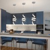 Sovinzert Modern Spiral LED Pendant Lights Kitchen Island, 22W Adjustable