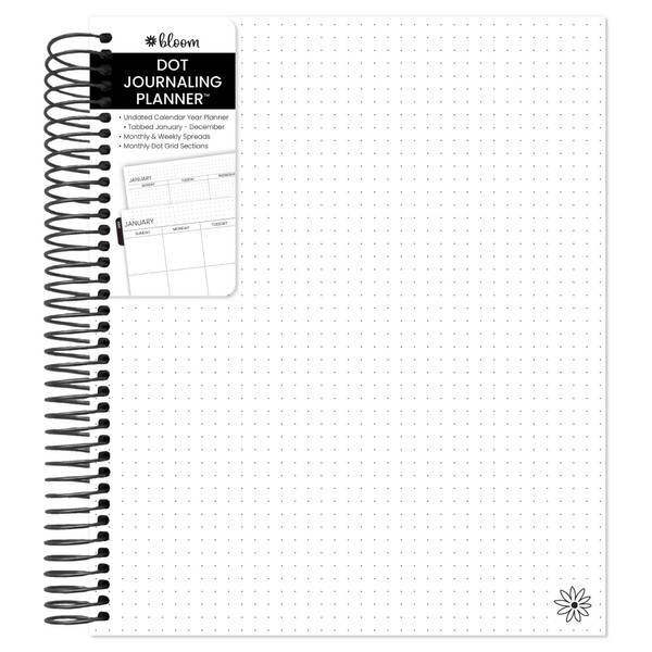 bloom daily planners Undated Dot Journaling Calendar Planner - Essential