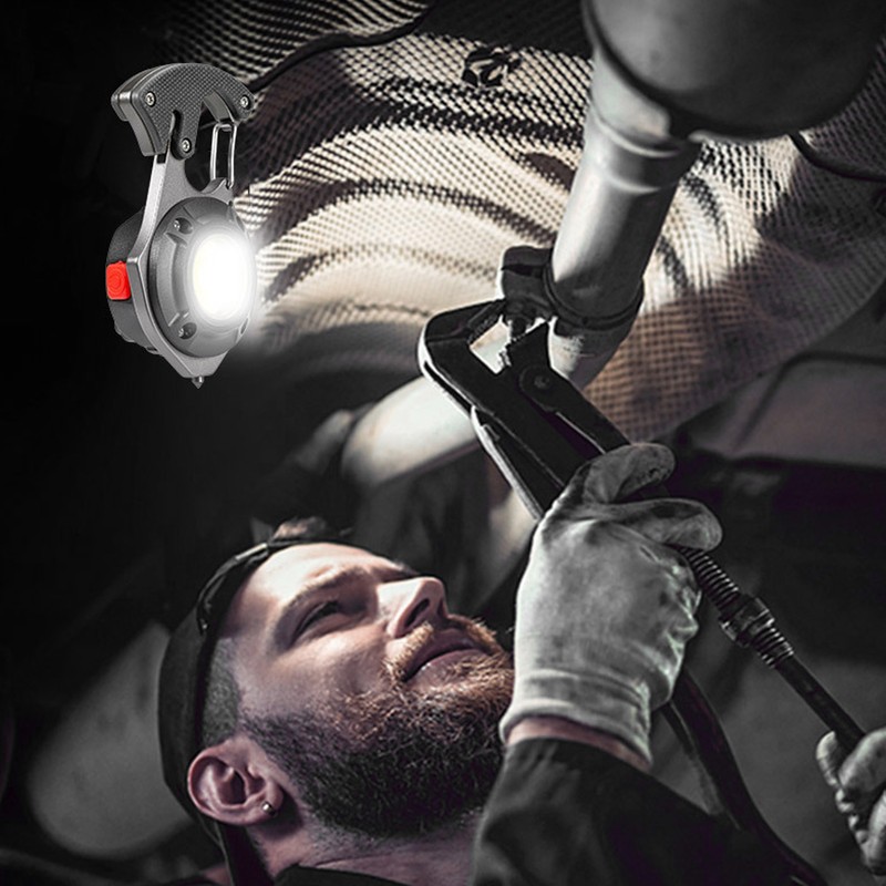 LED Keychain Flashlight Multi Functional High Brightness Portable Mini COB