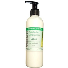 Eucalyptus Lemongrass Lotion (8 Ounce) - Pure Essential Oil Fragrance - Absorbs Quickly with a Herbally Clean Natural Scent