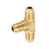 PATIKIL 1/4" x 1/4" x 1/4" Brass Pipe Fitting, 3
