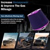 Universal Clamp-On Air Intake Filter, High Performance, Washable Filter, Replacement