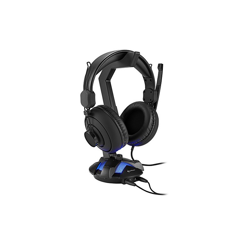 Sharkoon X-Rest 7.1 Surround Sound Headphones Stand Black