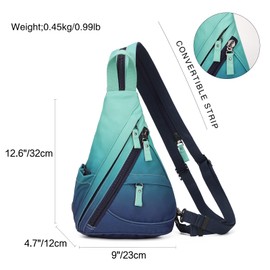 KL928 Sling Bag - Small Crossbody Backpack Shoulder Casual Daypack Rucksack for Men Women