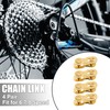 X AUTOHAUX 4 Pair 6 7 8 Speed Gold Tone