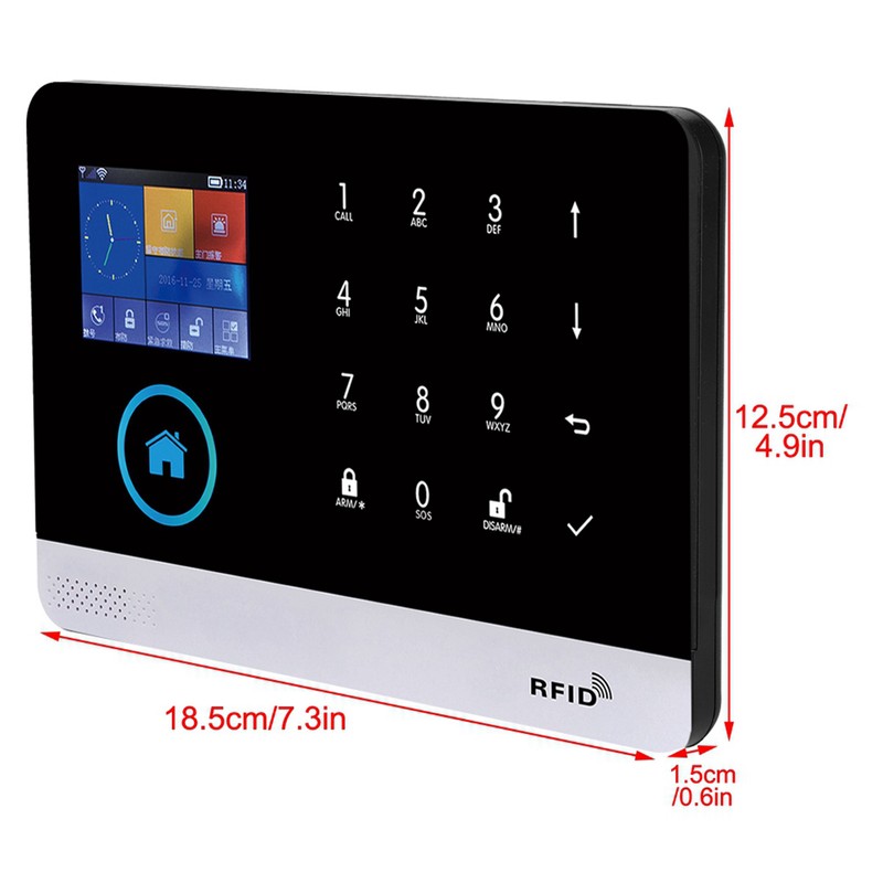 433MHZ Wireless GSM+GPRs WIFI Intelligent Video Alarm Smart Home Security