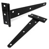 YuGtcen T Hinge, 4 Pcs 6-inch Door Hinges Outdoor Heavy