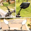 Aluminium Alloy 360° Rotating Bicycle Reflective Rear View Mirror Back