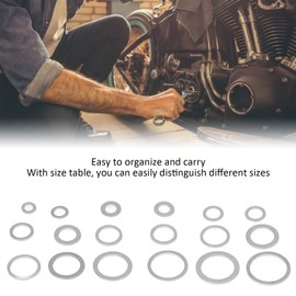 Kit de Arandelas de Sellado de 540 Piezas con 18 Tamaños, Aleación de Aluminio Resistente a la Oxidación, Mano de Obra Fina, Amplia Aplicación para Automóviles, Grifos,