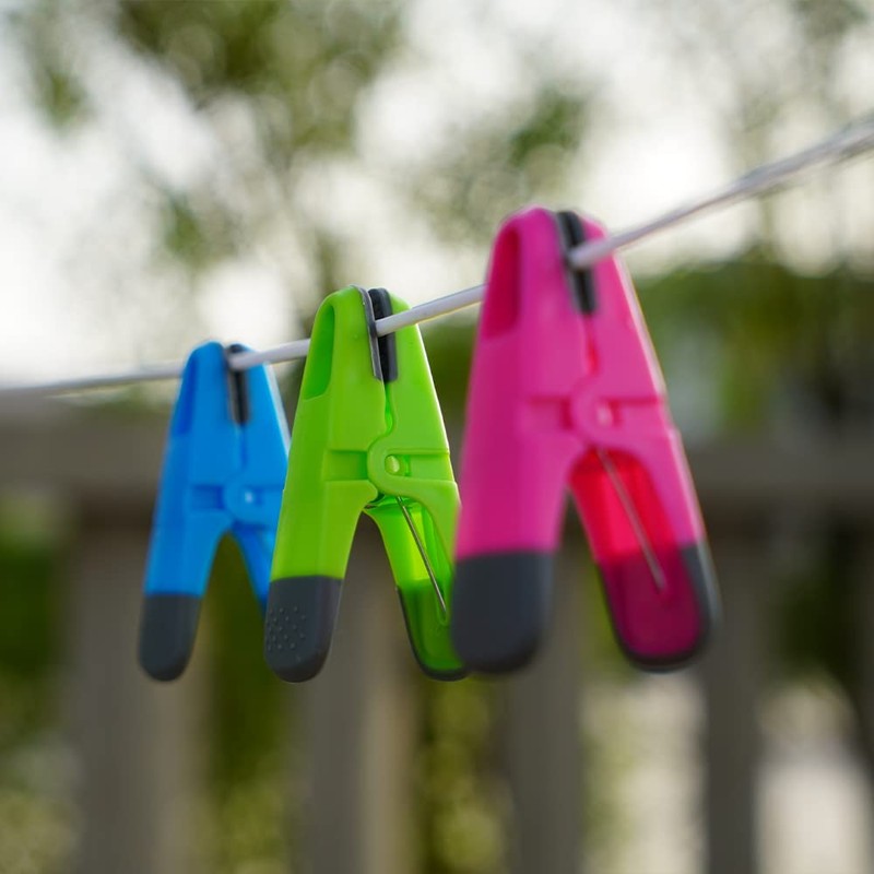 Soft Grip Clothes Pegs for Washing Line Strong & Durable