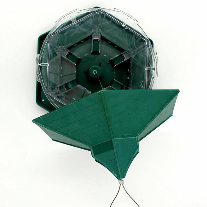 AIMALL Hanging Wild Bird Feeder, 7.48in x 9.05in Gazebo Shape