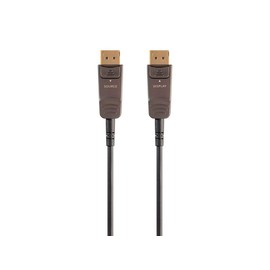 Monoprice 8K DisplayPort 1.3 Cable - 8K@30Hz, 5K@60Hz, 4K@120Hz Resolution, 32.4Gbps Bandwidth, HDR Support, AMD FreeSync 2.0, Fiber Optic, AOC, 20 Feet - SlimRun AV Series