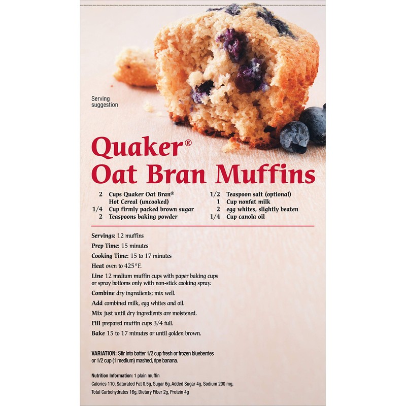 Quaker Hot Oat Bran Hot Cereal, 16 Ounce Box
