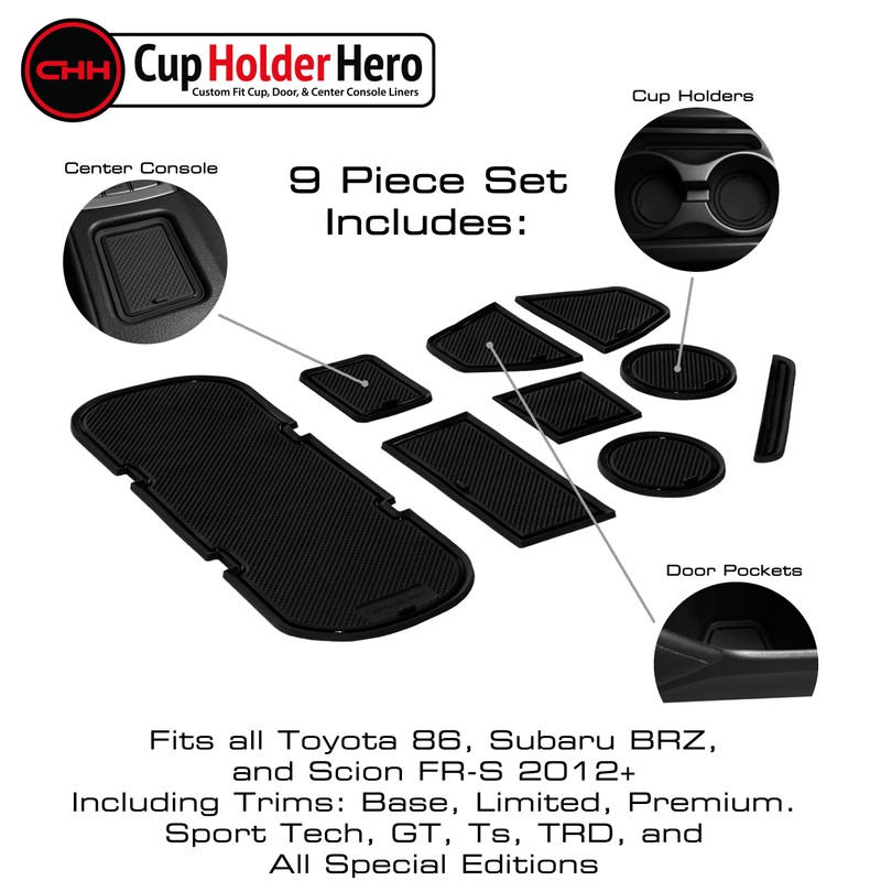 CupHolderHero Fits Subaru BRZ, Toyota 86, and Scion FR-S 2012-2020