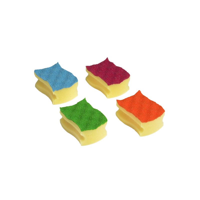 Vileda Colours Scourers Scrubbing Sponges (Pack of 4)
