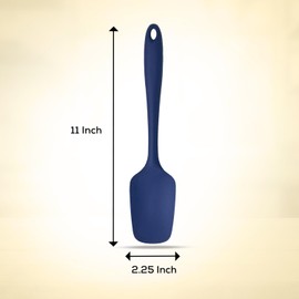 Mrs. Anderson’s Baking Silicone Spoon Spatula, Flexible, Non-Stick, Heat Safe, Navy Blue