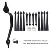 WINSOON Decorative Metal Garage Door Hardware - Screw-in Carriage House