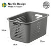 SmartStore 13L Recycled Plastic Storage Basket with handles - Taupe