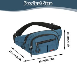 2 Waterproof Bum Bag for Men and Women, Sports Belt Bag with Adjustable Strap, Waist Bag, Outdoor Running Belt, Money Belt, Multifunctional Chest Bag for Travel, Running, Festival, Set B, simple